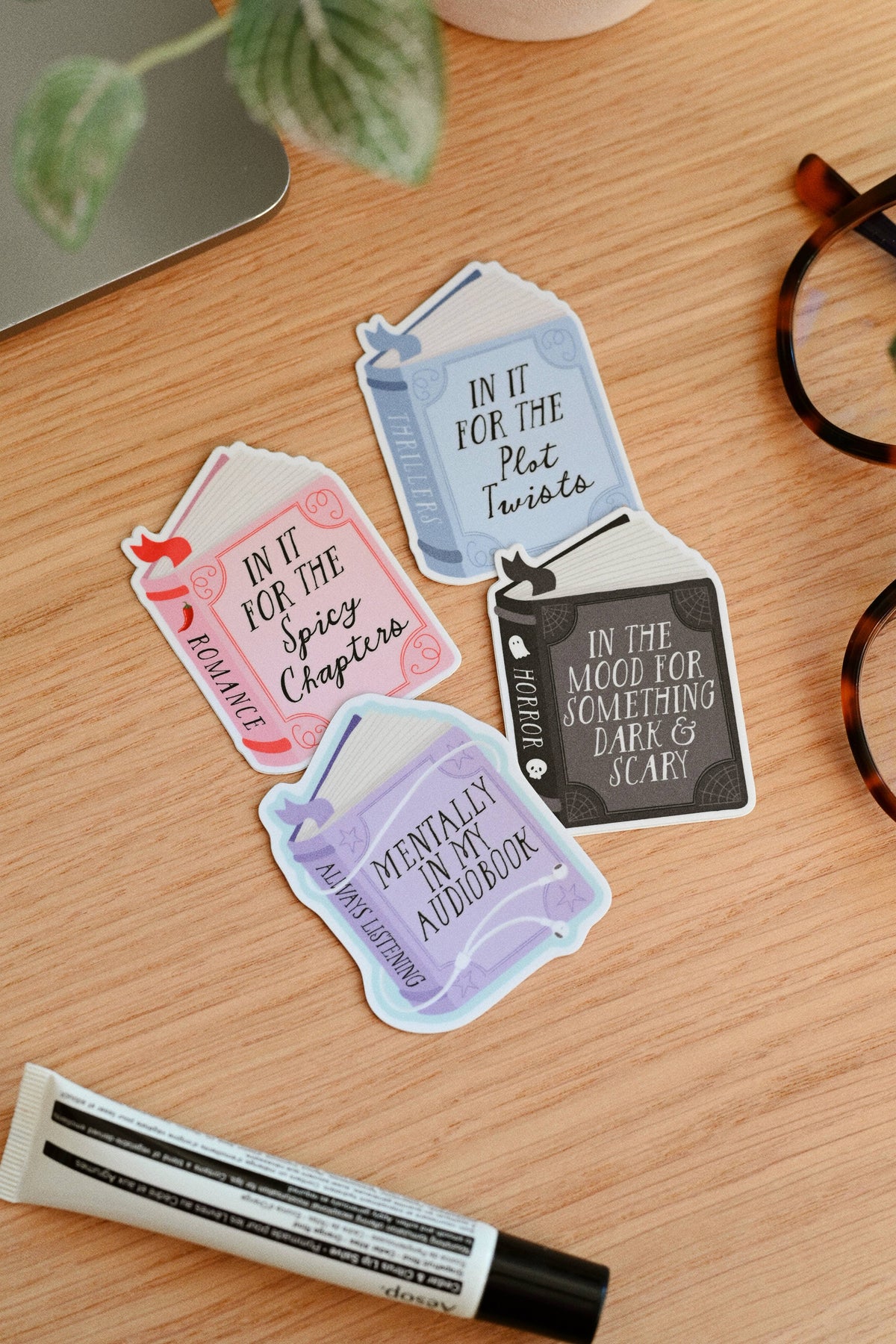 In It For The Plot Twists - Thriller Book Vinyl Sticker