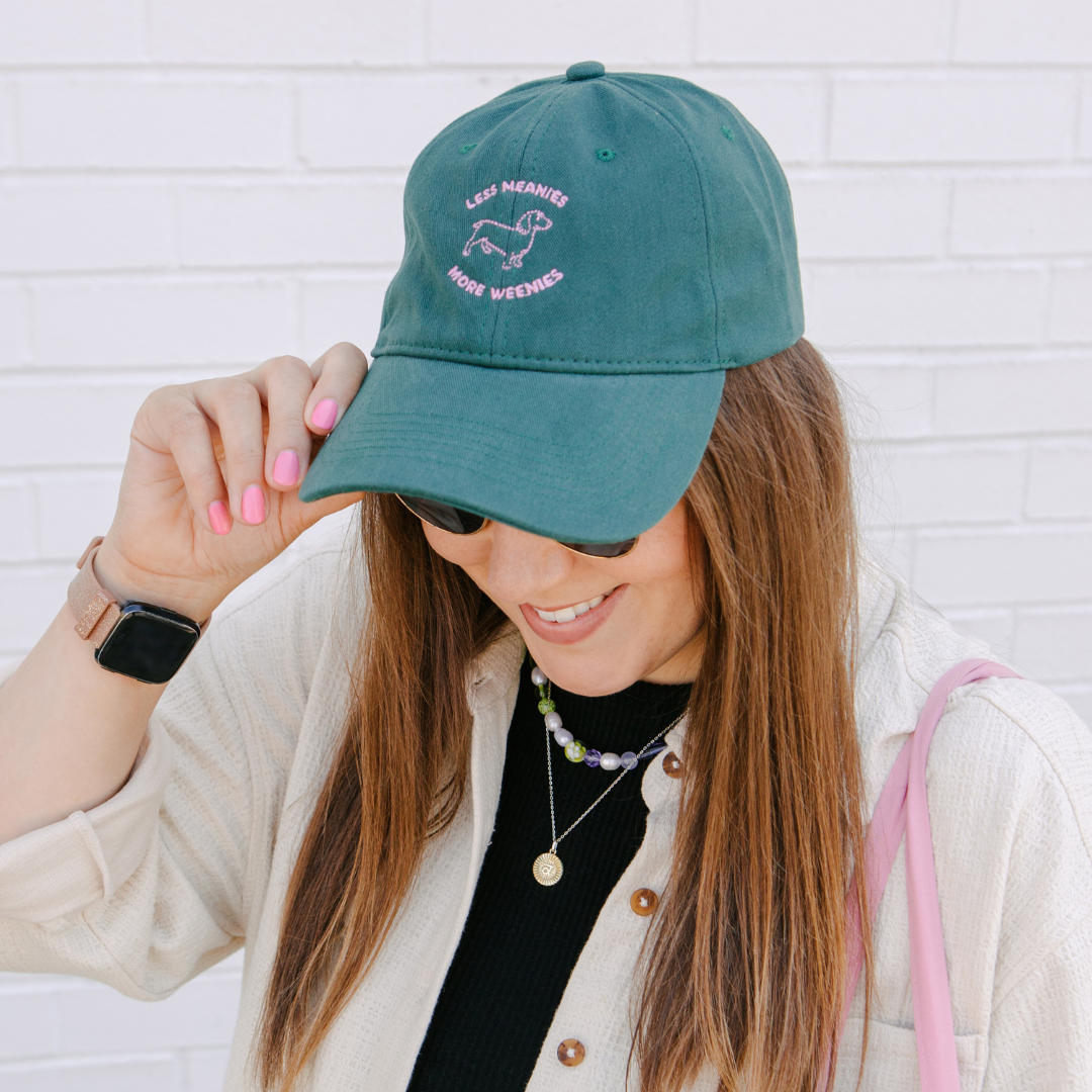 Less Meanies, More Weenies Baseball Dad Hat