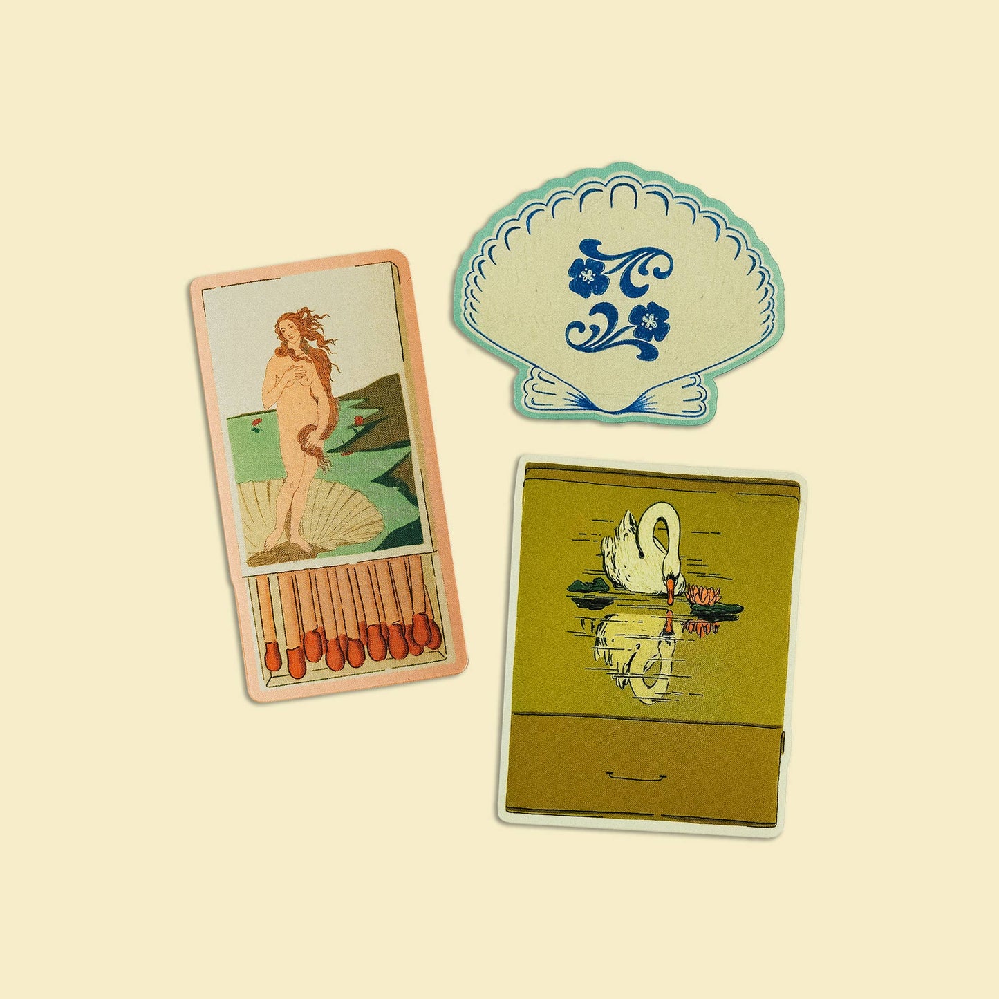 The Birth of Venus Matchbox Sticker