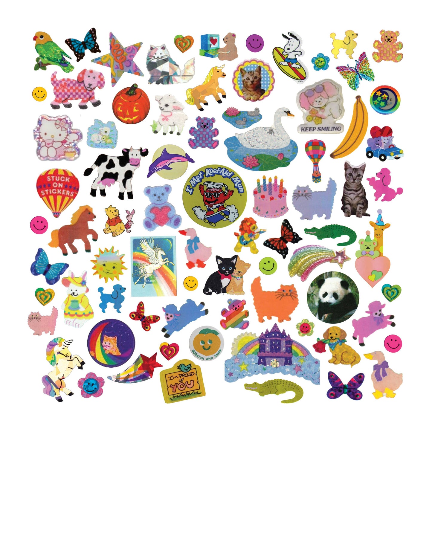 Sticker Collection Print