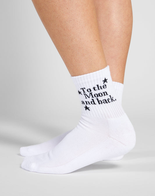 Brunette the Label- To The Moon and Back Socks