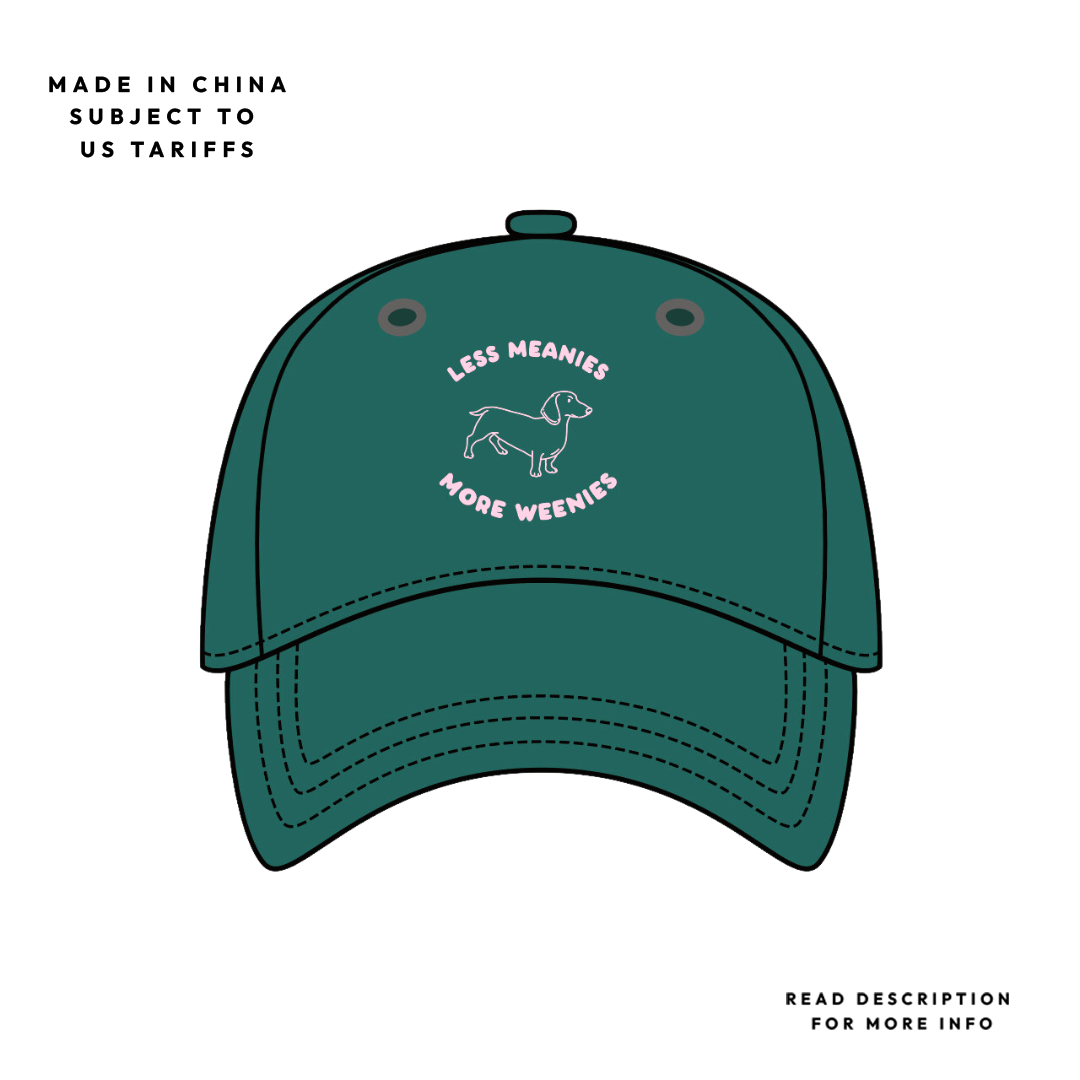 Less Meanies, More Weenies Baseball Dad Hat