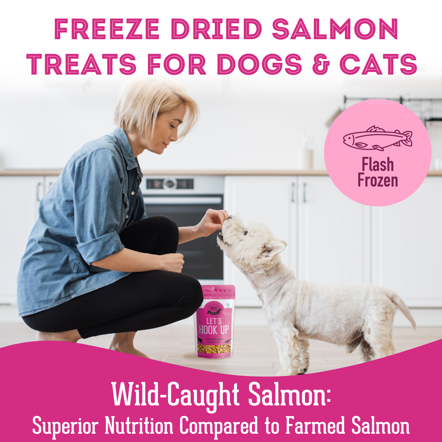 Freeze Dried Wild Salmon Treat For Dogs 50g