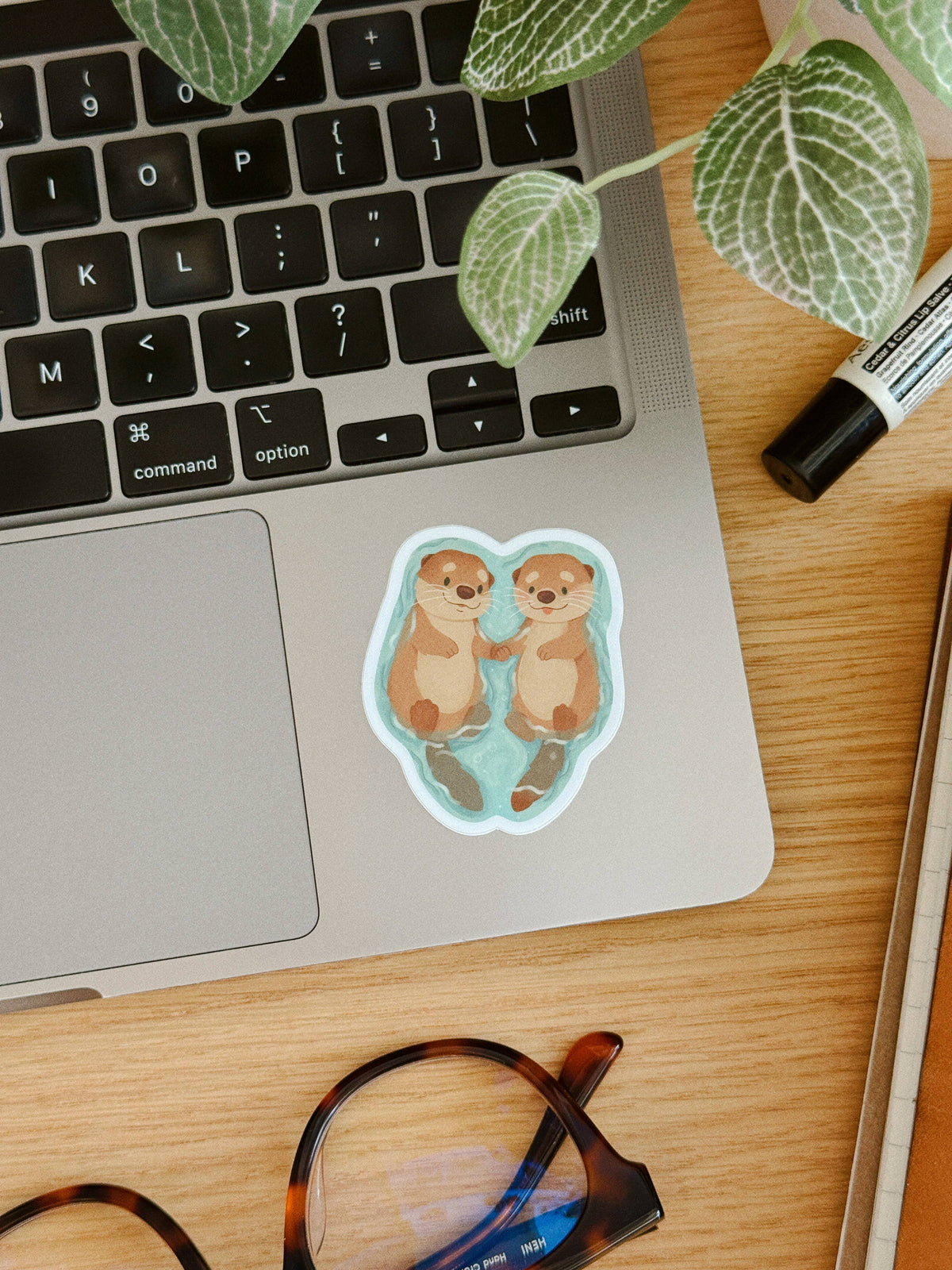 Two Little Otters - Love Friendship Vinyl Sticker