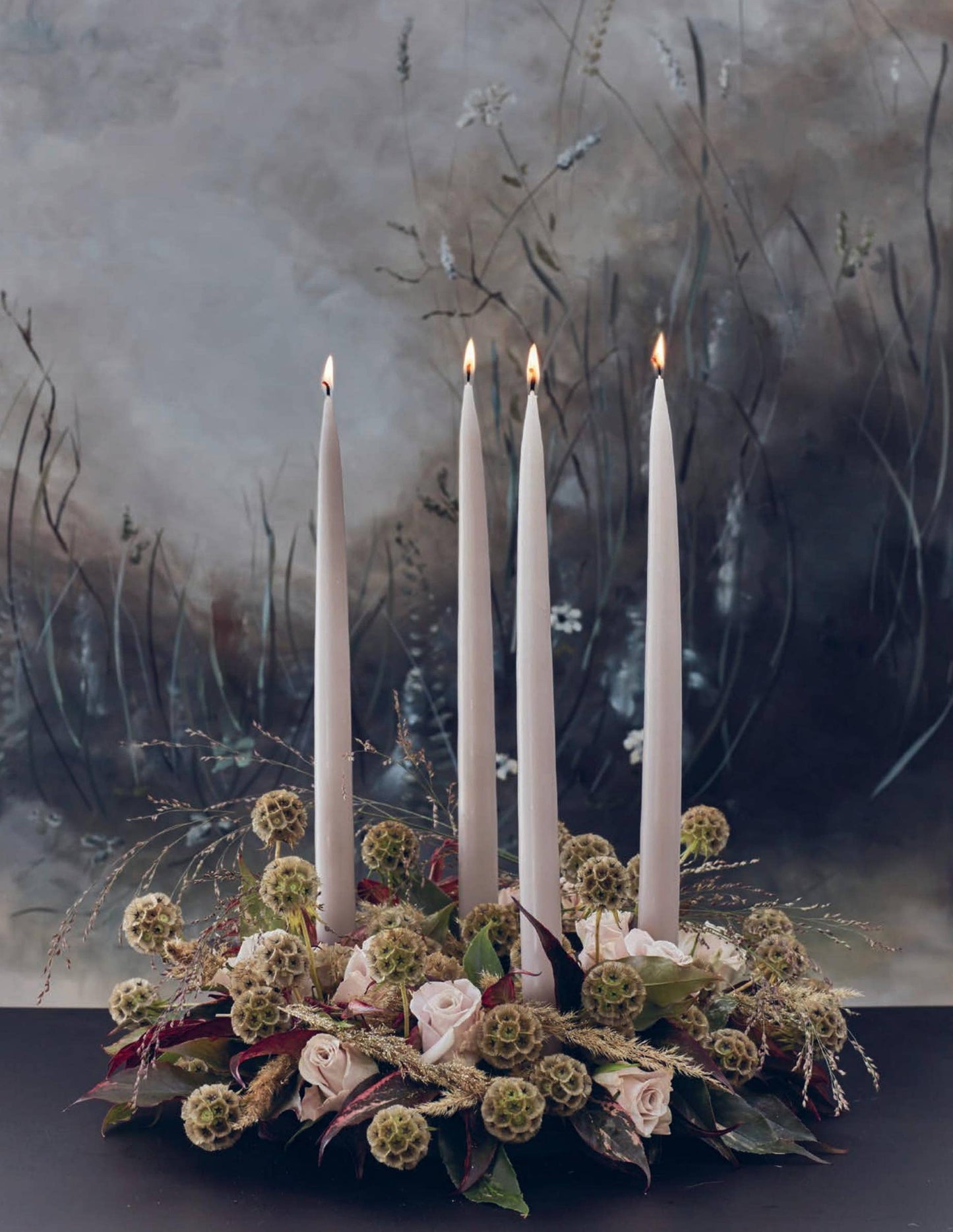 Flax Danish Taper Candle