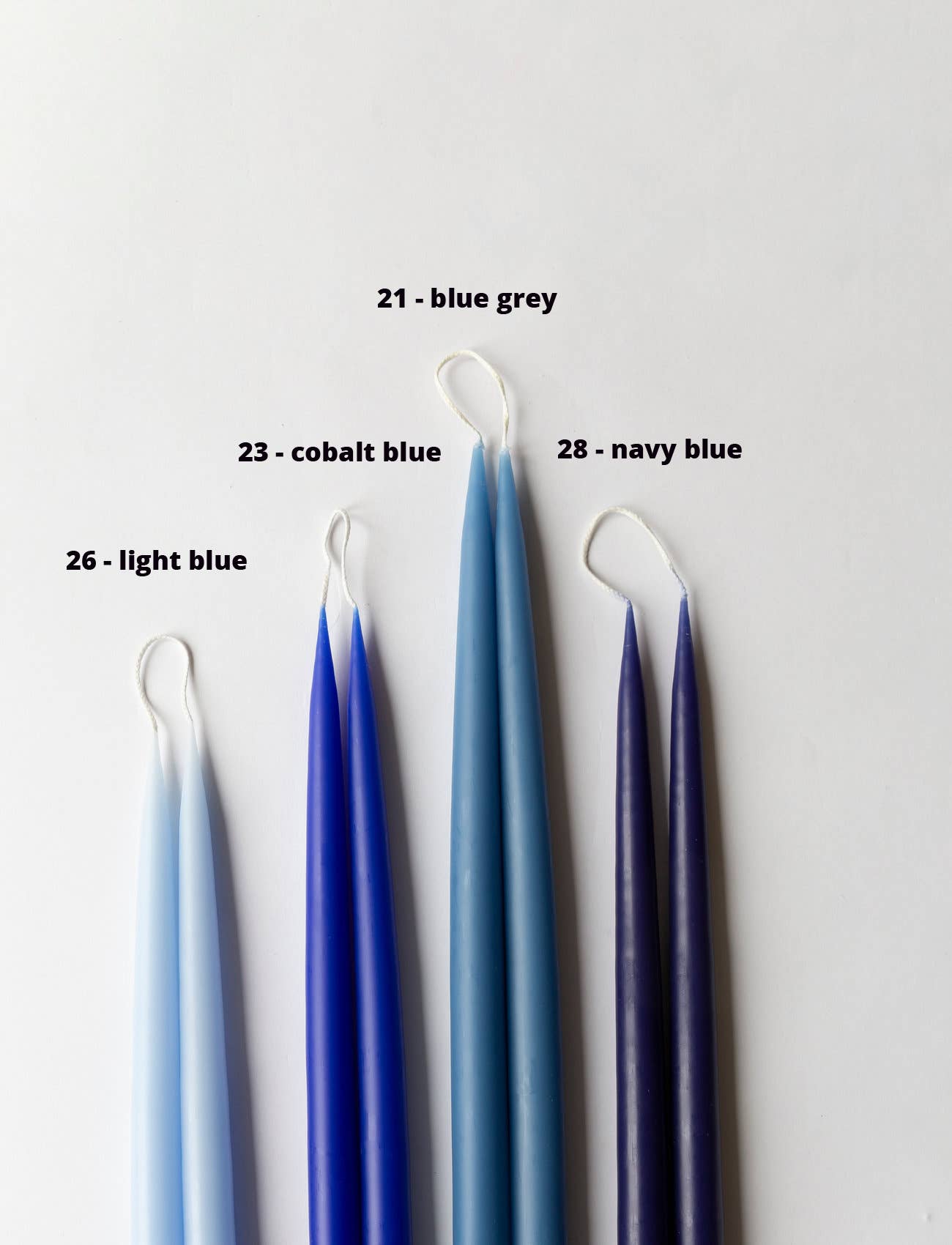 Light Blue Danish Taper Candle