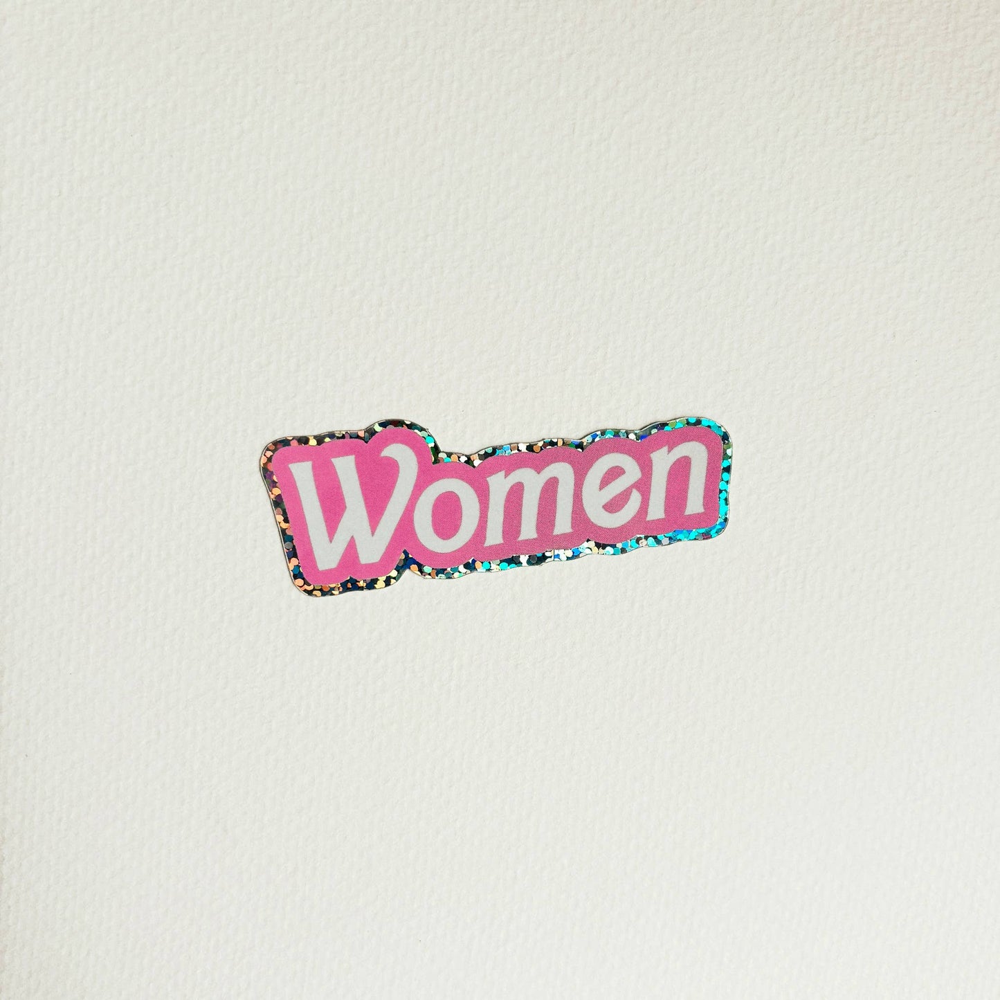 Barbie-inspired Women Glitter Sticker