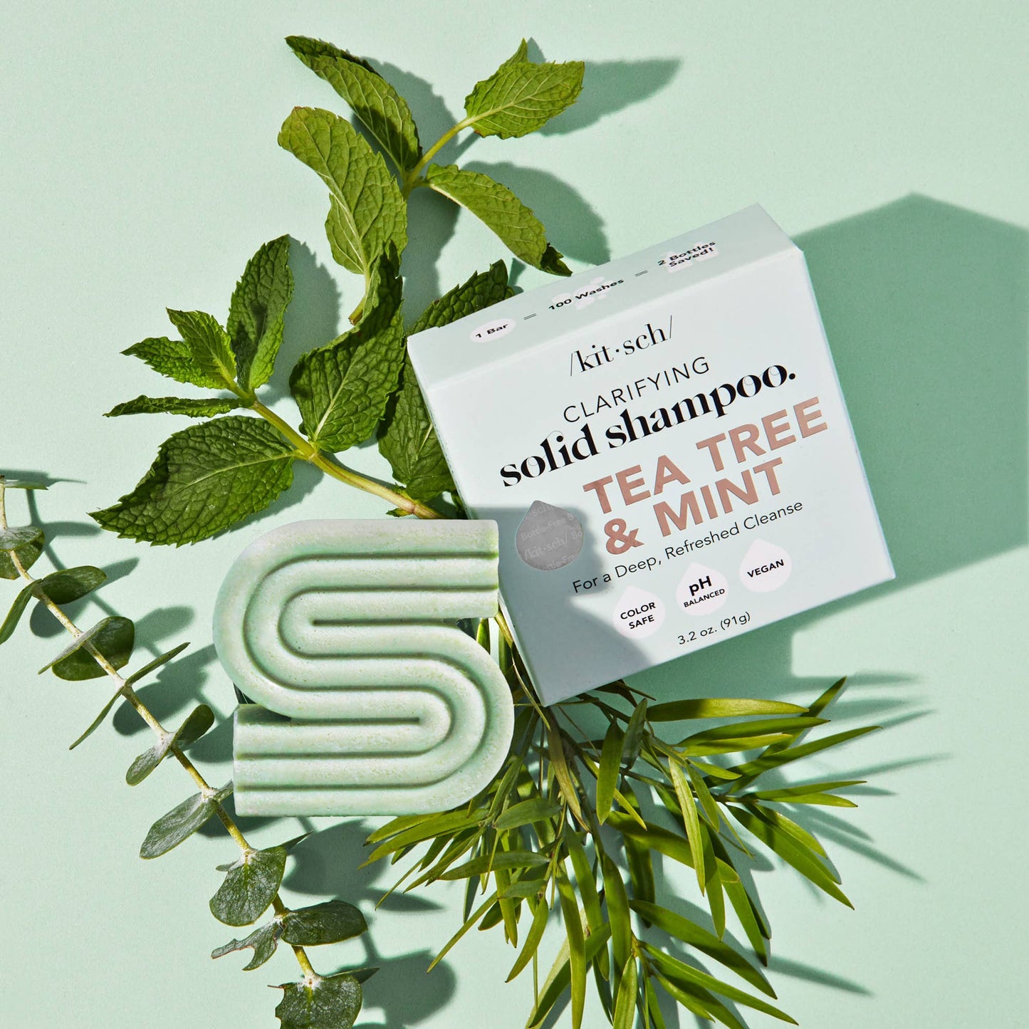 KITSCH- Tea Tree + Mint Clarifying Shampoo Bar kitsch