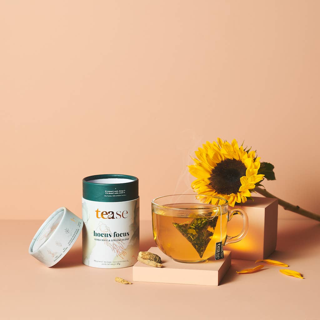 Hocus Focus Adaptogen Ginseng + Ginkgo Superfood Tea Blend