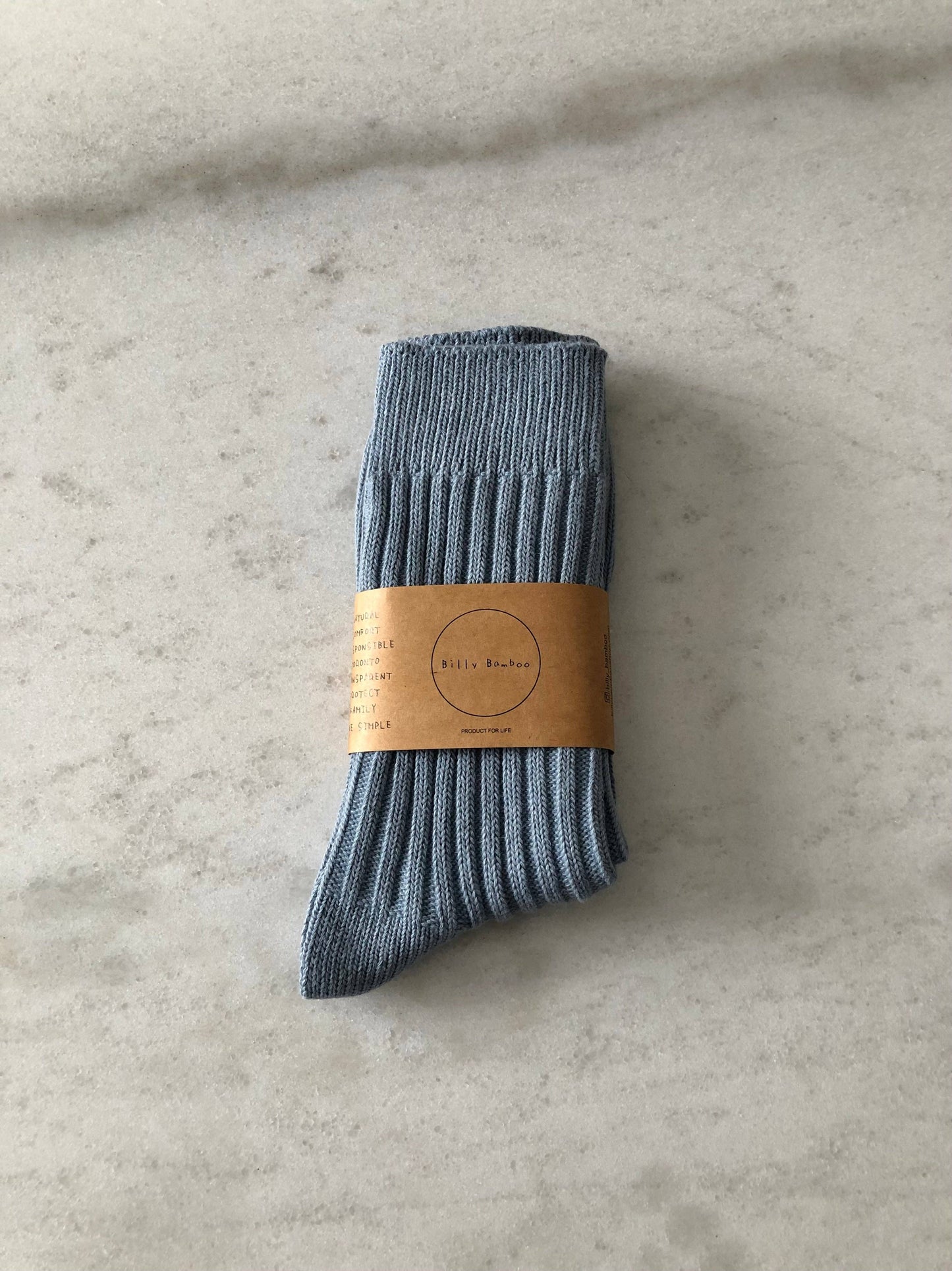 RIBBED COTTON HIGH SOCKS - pastel