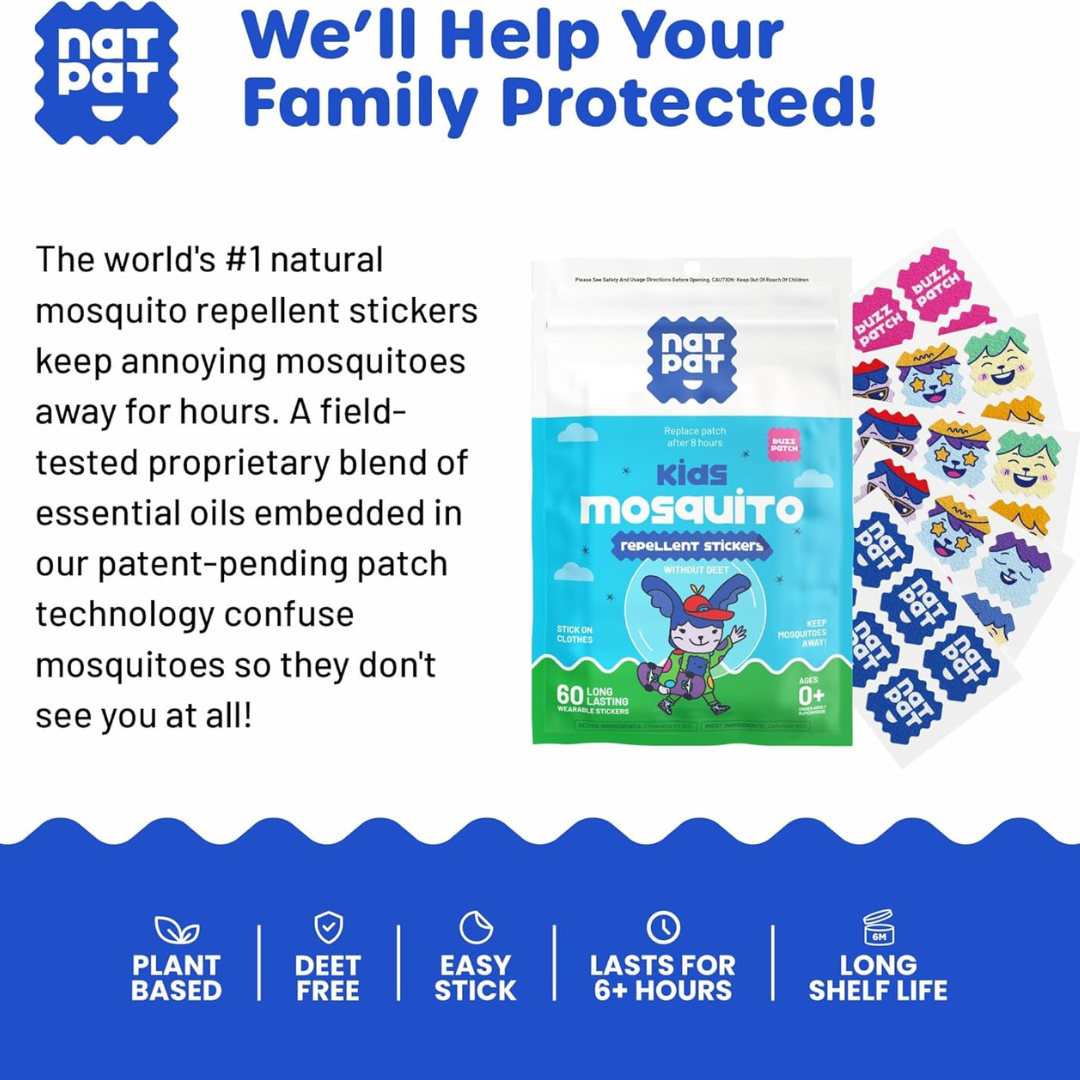 Mosquito repellent - buzz patch Nat pat