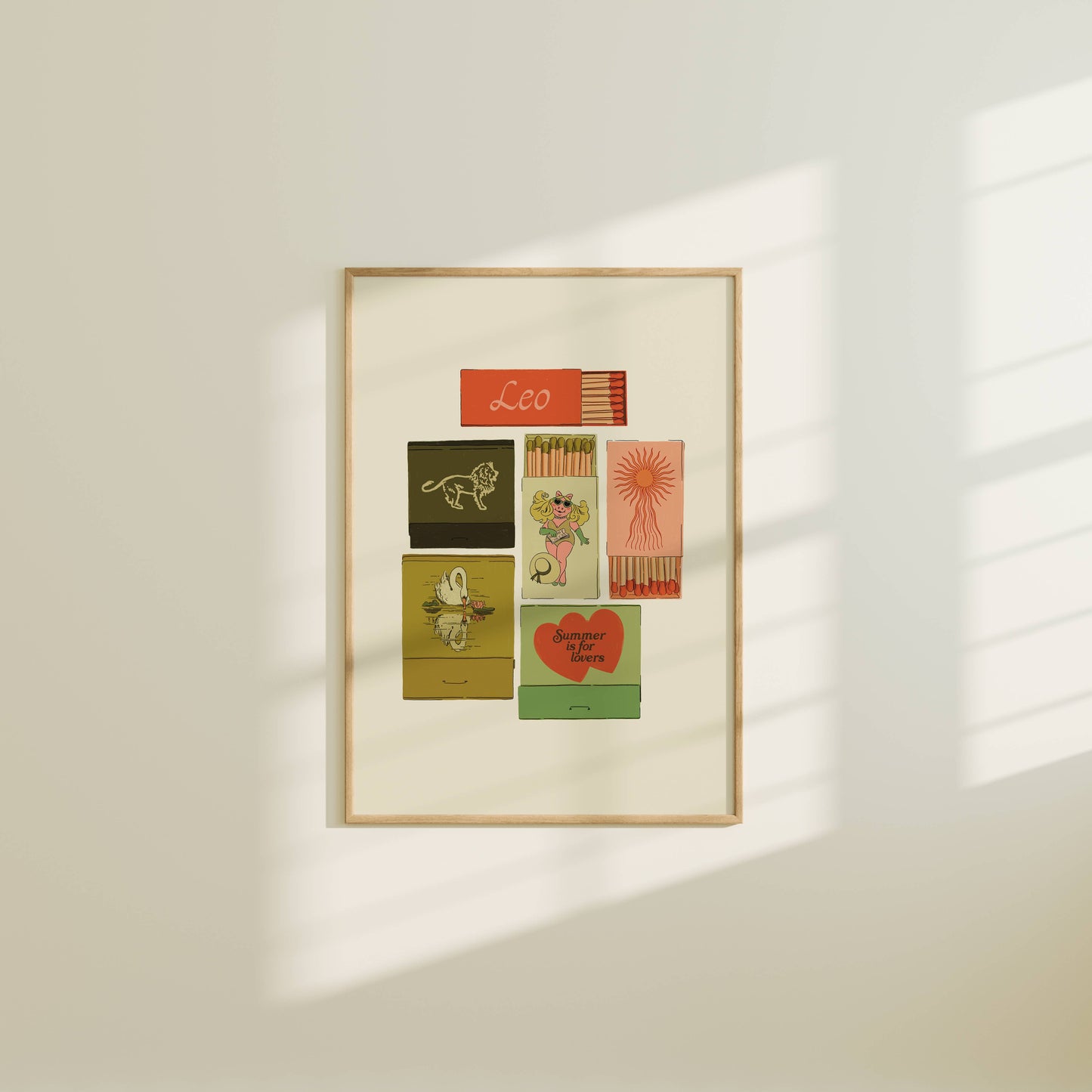 Zodiac Vintage Inspired Matchbook/Matchbox Prints