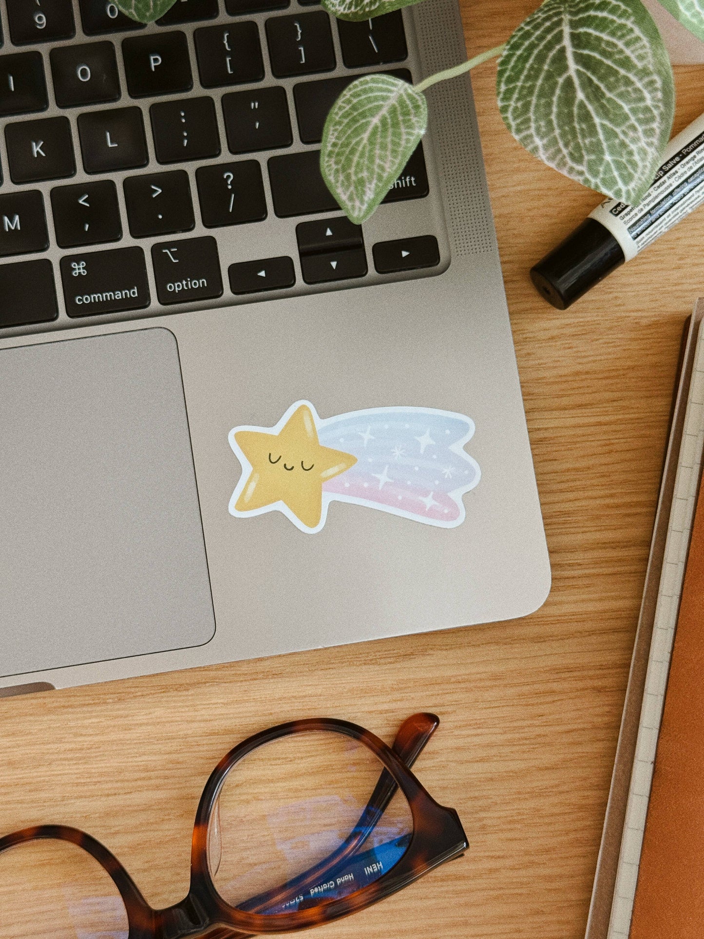 Wish Shooting Star - Lucky Vinyl Sticker