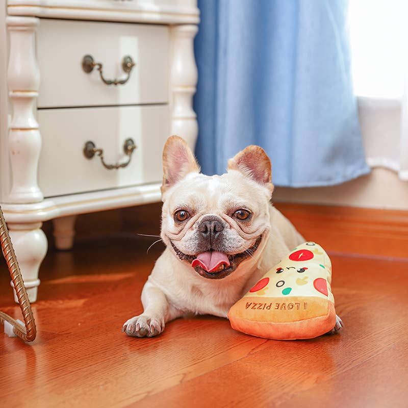 HugSmart Pet - Food Party | Pizza - Dog Plush Toy