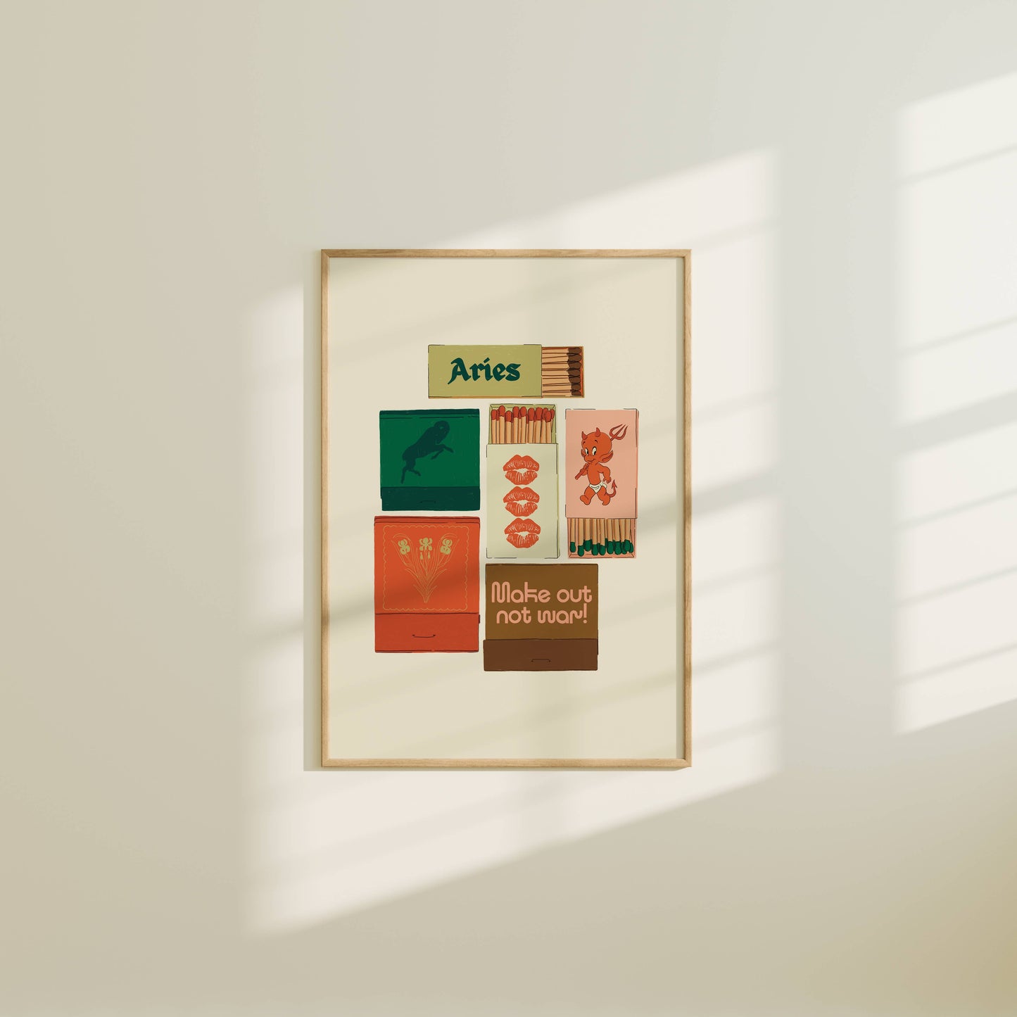 Zodiac Vintage Inspired Matchbook/Matchbox Prints
