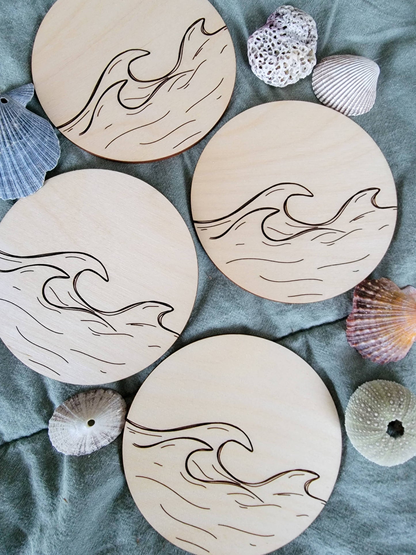 Coasters Wooden Engraved