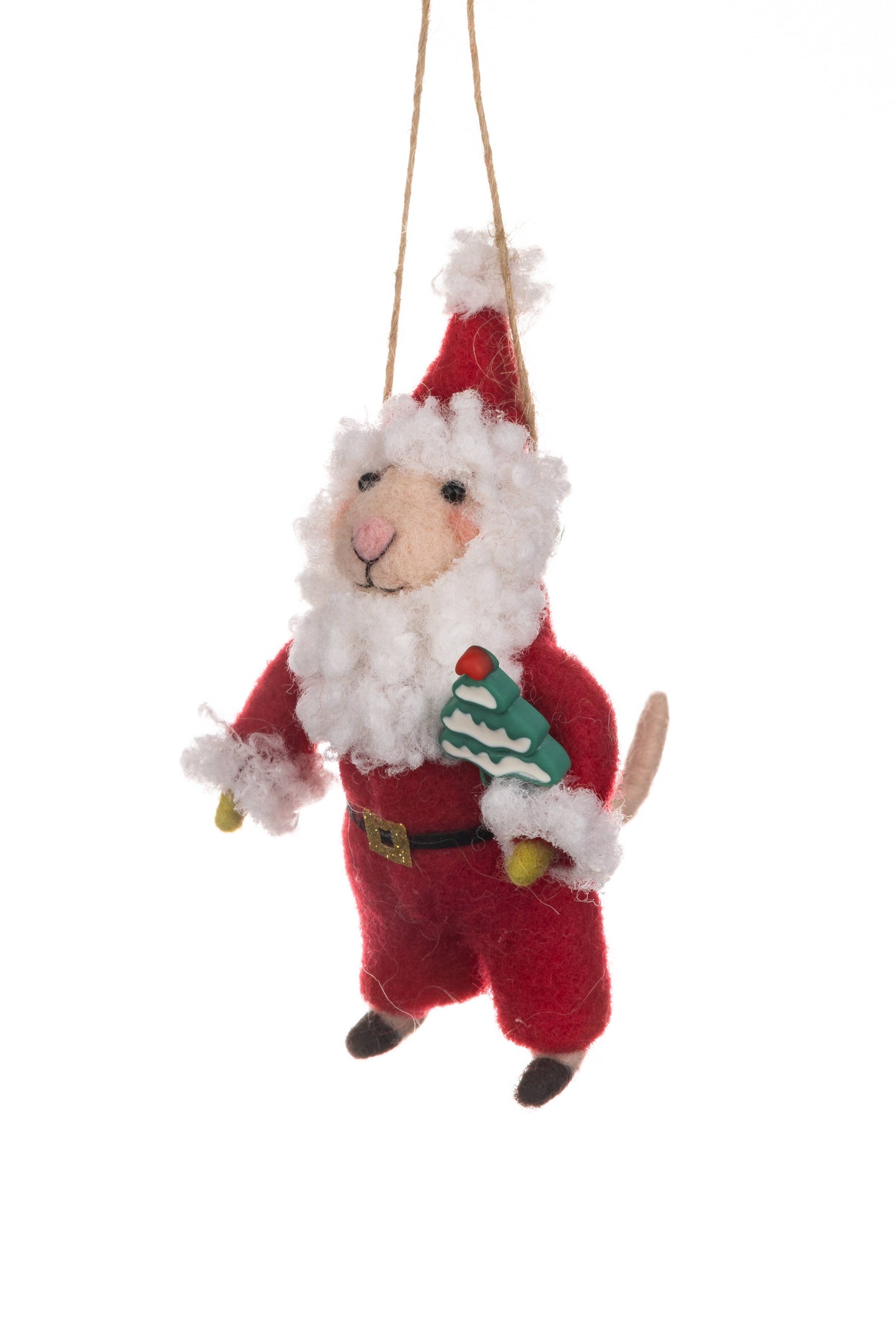 Santa Mouse with Mini Tree