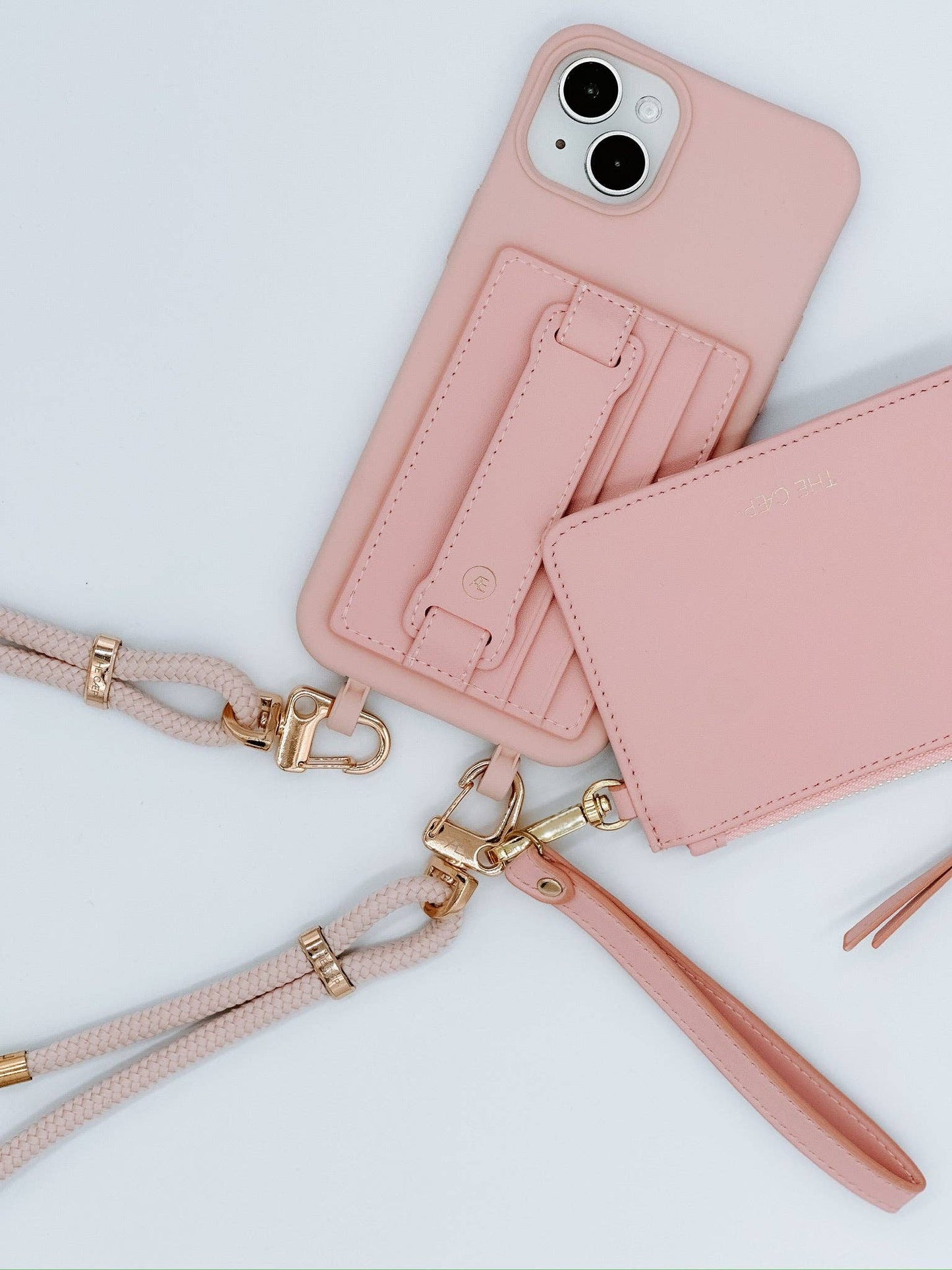 The Caep Blush Pink Snap/Wrist Wallet