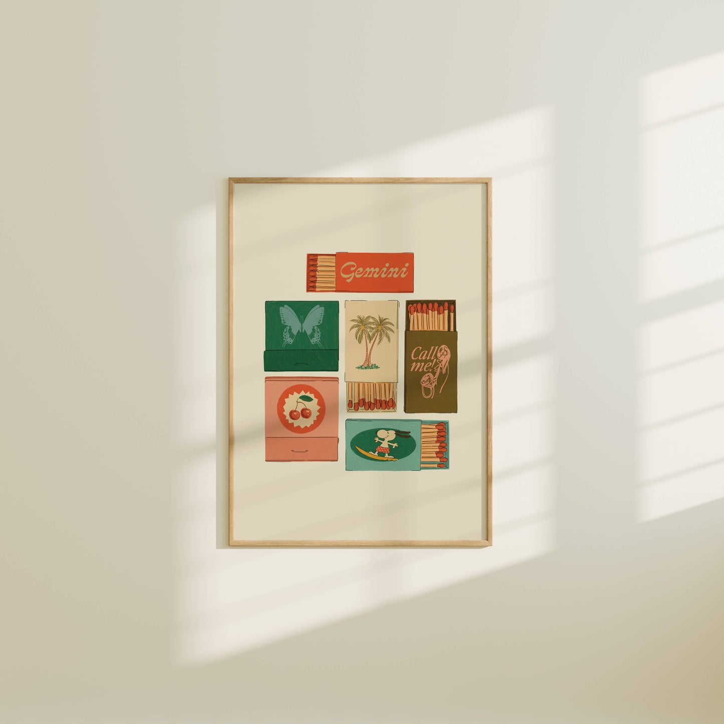 Zodiac Vintage Inspired Matchbook/Matchbox Prints