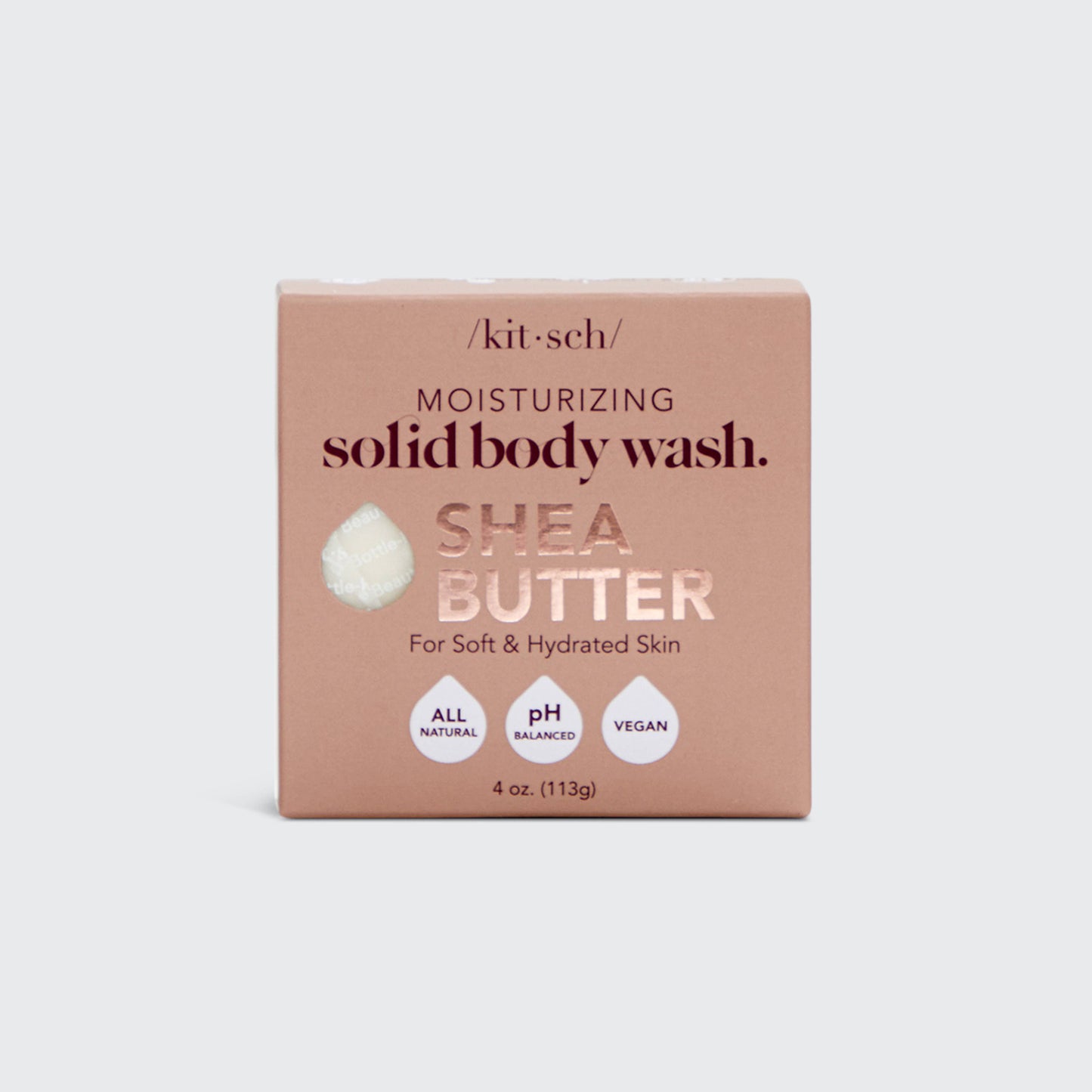 Kitsch- Shea Butter Solid Body Wash Bar