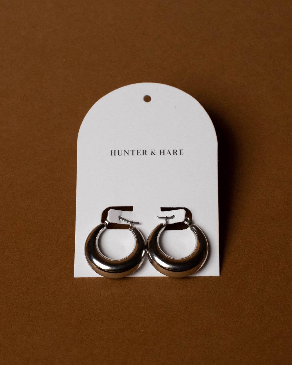 Emilia Voluptuous Silver Hoops