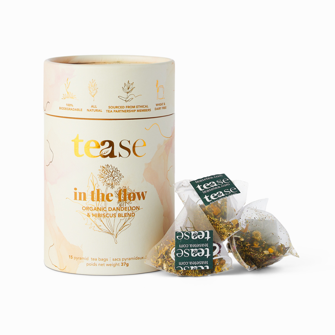 In The Flow Dandelion + Hibiscus Superfood Tea Blend
