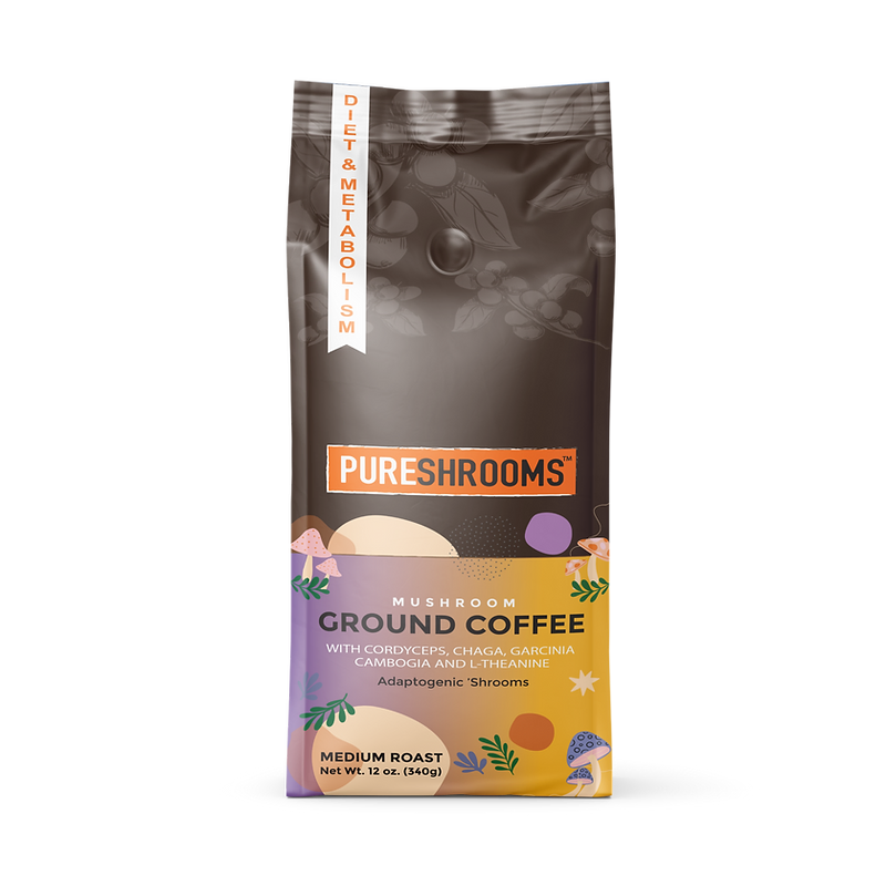 PureShrooms Energize Mushroom Ground Coffee