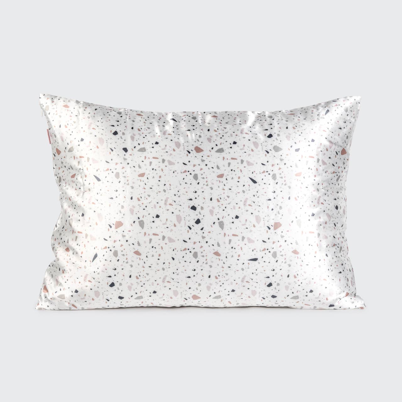 Kitsch | Satin Pillowcase | White Terrazzo
