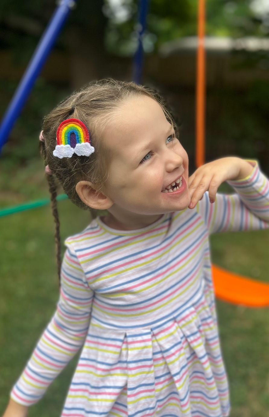 Rainbow Barrettes | Felt Barrettes | Hair Accessories
