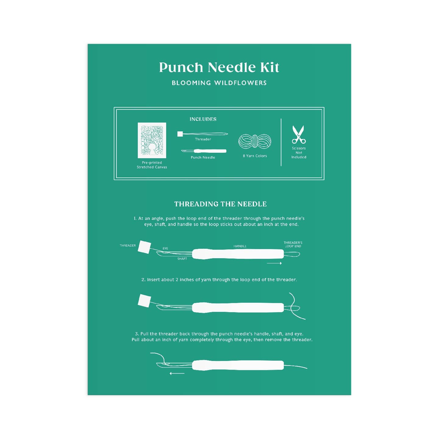 Blooming Wildflowers Punch Needle Kit