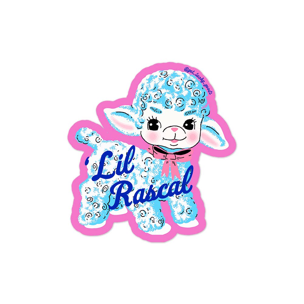 Lil' Rascal Lamb - Matte Vinyl Sticker