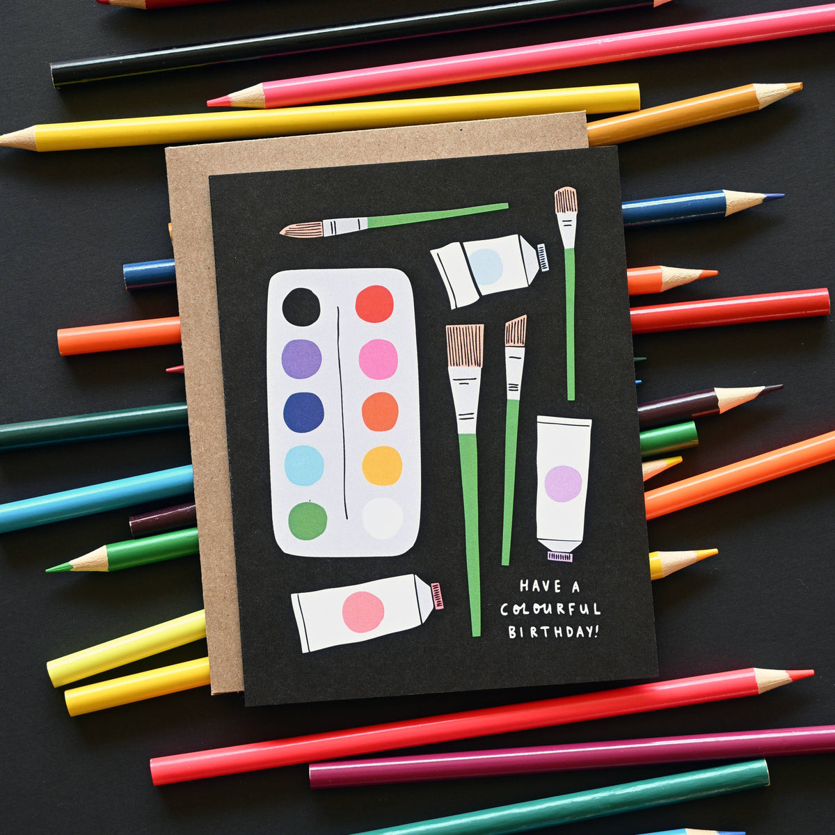 Colourful Birthday - Greeting Card