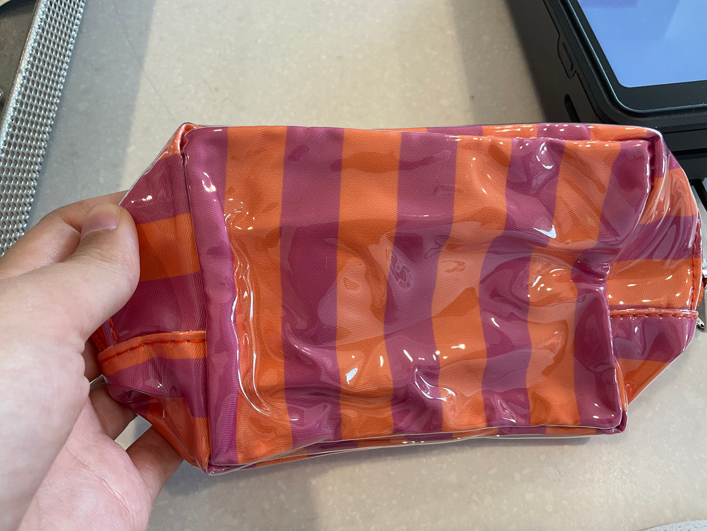 Glossy Stripe Pencil Case