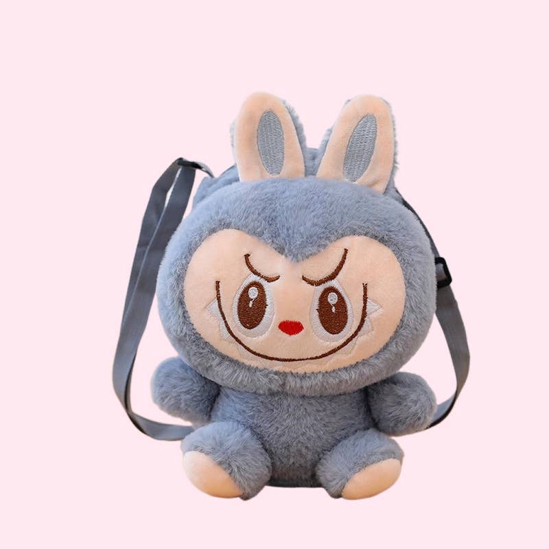 8" Labubu Inspired Plush Backpack