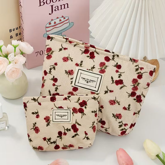 Rose Makeup Bag  - Large