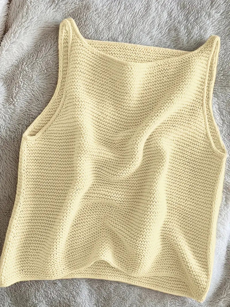 Yellow Knit Vest