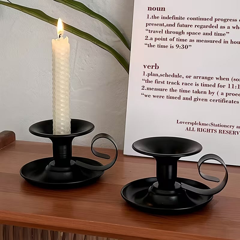 Black Candle Holder