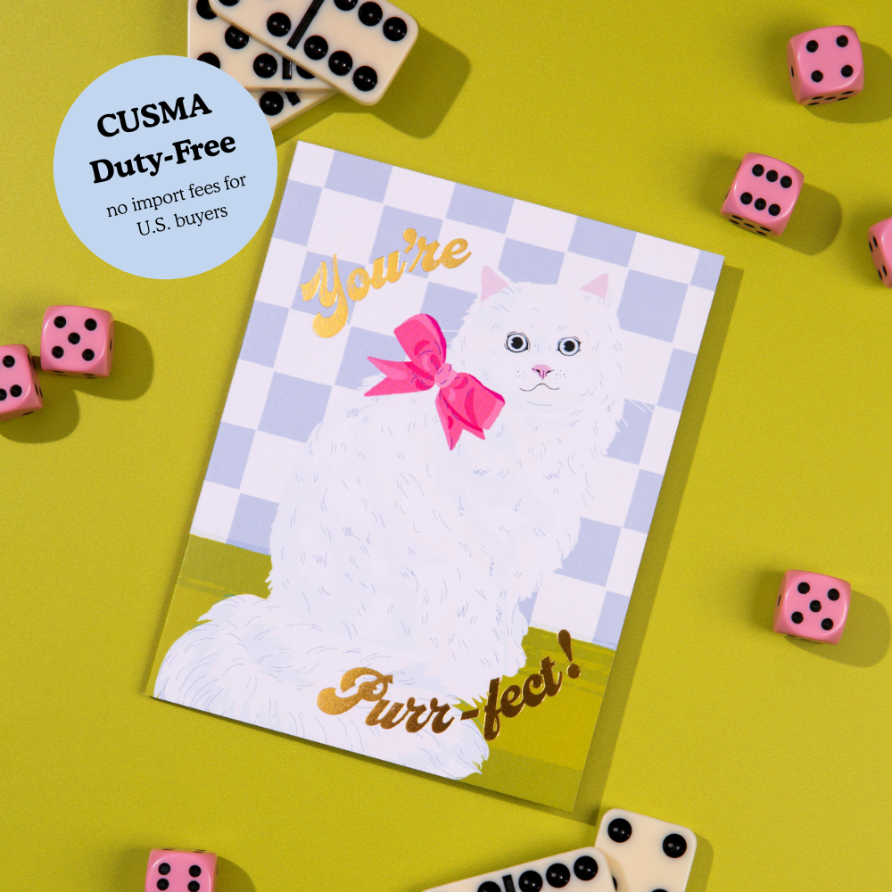 You're Purr-fect – Foil Friendship ✿ Love Card