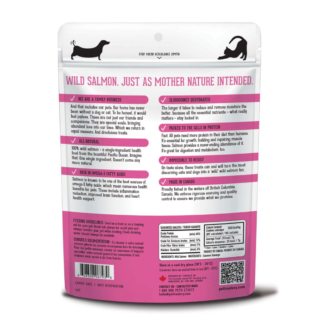 Wild Salmon Dehydrated Pet Treats: Omega-3 & High-Protein