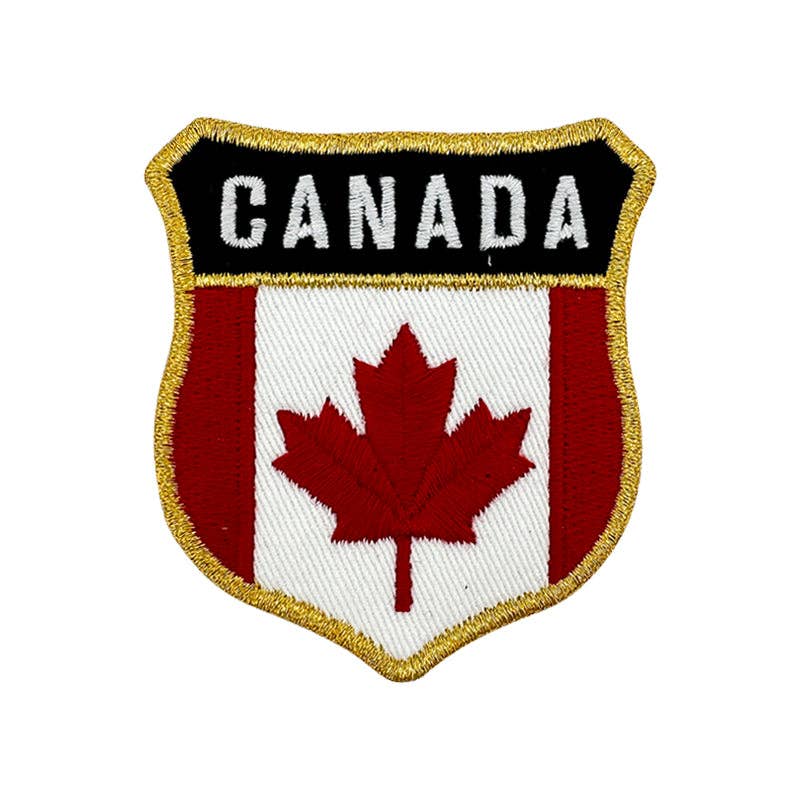 Canada iron-on embroidery patch