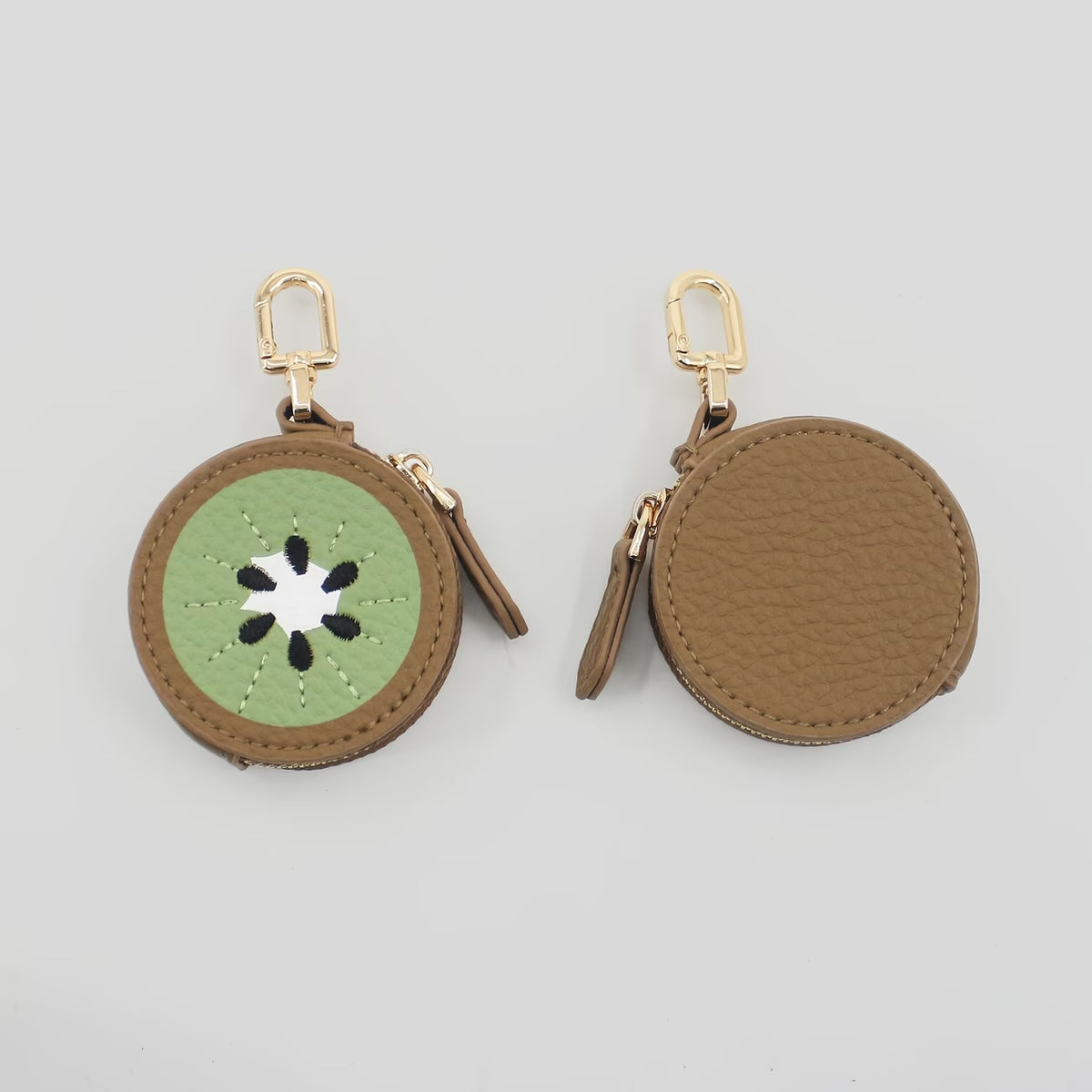 Mini Strawberry, Pear, lemon, and Kiwi Coin Purse Key Chain