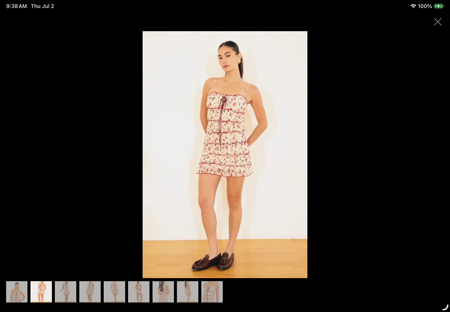 Bailey Rose Multi-Tiered Ruffle Mini Dress