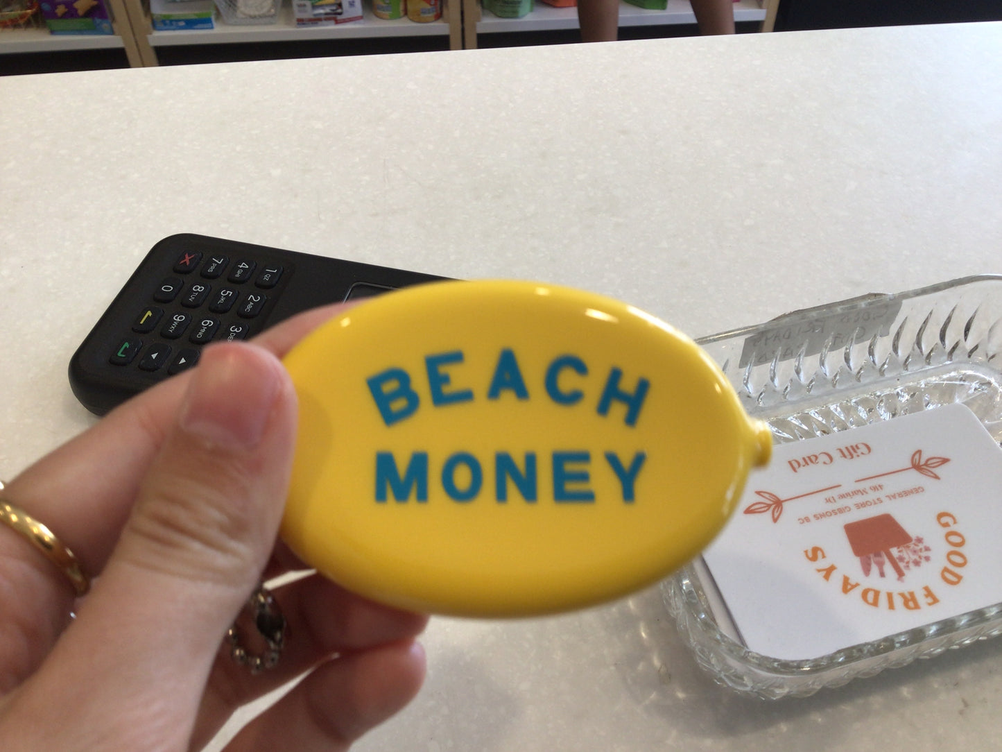 Coin Pouch - Lunch money, beach money, smiley face