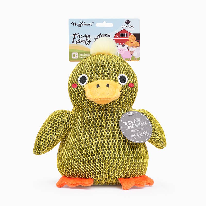 HugSmart Pet - Farm Friendz | Tuffy Duck - Dog Plush Toy