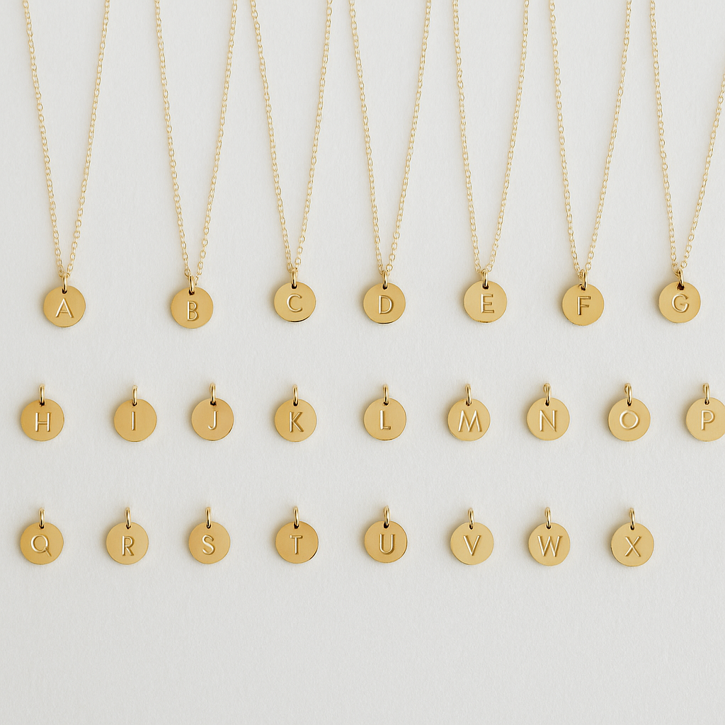 Initial Coin Necklace