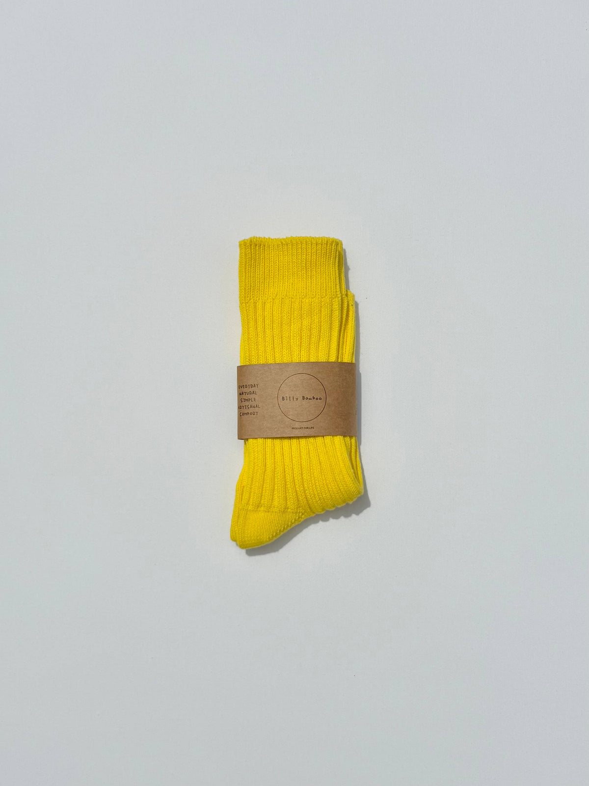 RIBBED COTTON HIGH SOCKS - Crystal bright