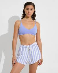 Left on Friday Getaway Short Beach Stripe Riptide/Coconut