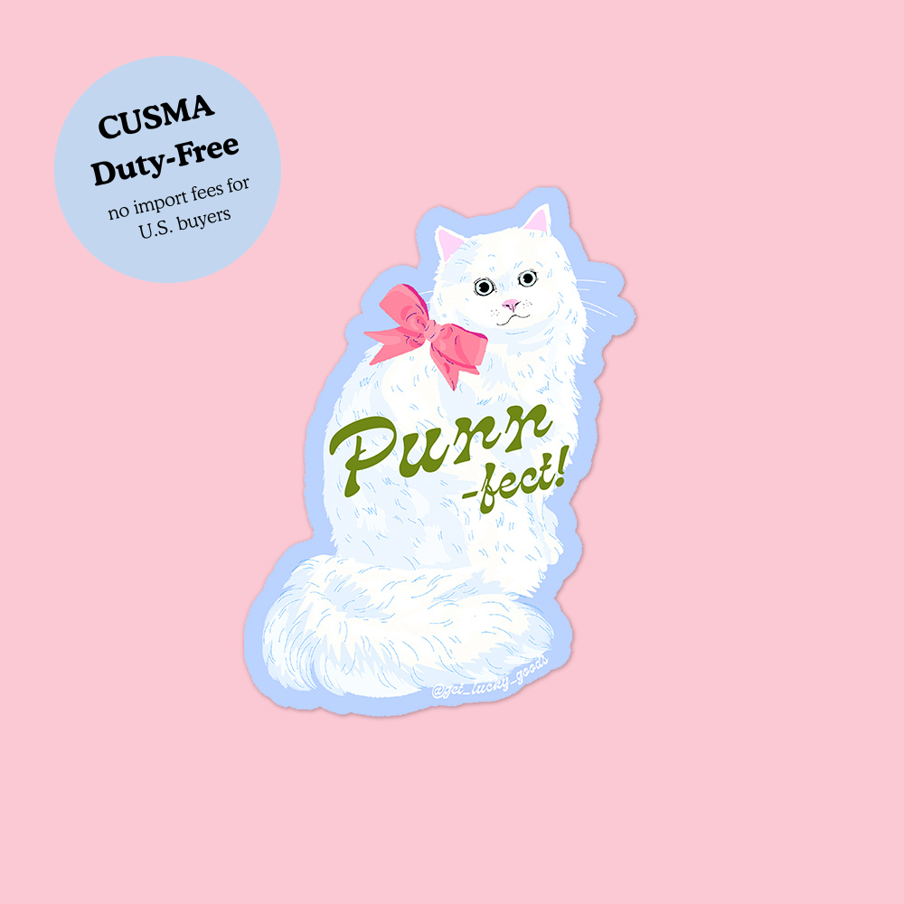 Purr-fect Kitty – Matte Vinyl Sticker