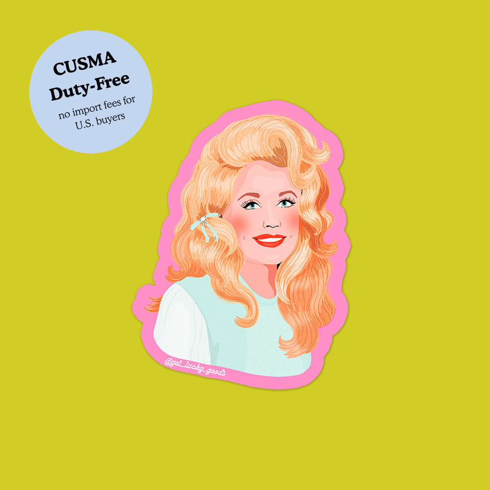 Retro Parton – Matte Vinyl Sticker