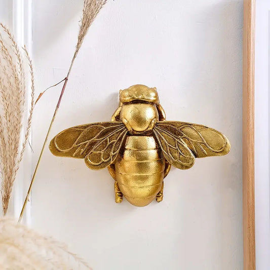 Gold Bee Wall Art
